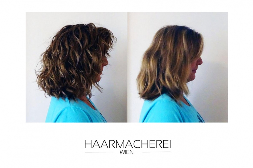 Nachher lange vorher haare bob Vorher/Nachher: Umstyling: